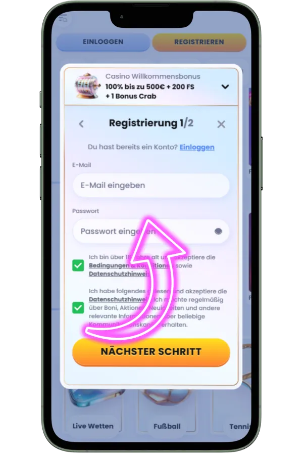 Plinko ios-register